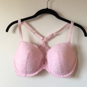 Victoria’s Secret Racerback Pink Lace Bra